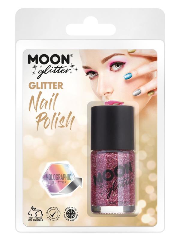 Rózsaszín Holografikus Körömlakk - 14 ml