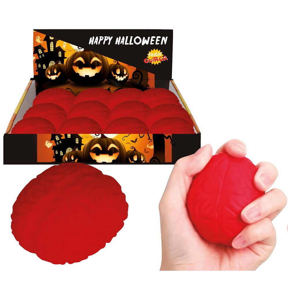 Rugalmas Agy Partikellék Halloweenre, 12 db, 8 cm