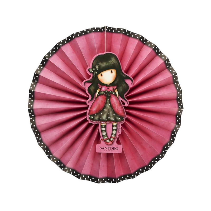 Santoro Gorjuss Katicabogár Legyező - 30/35/20cm, 3 db-os