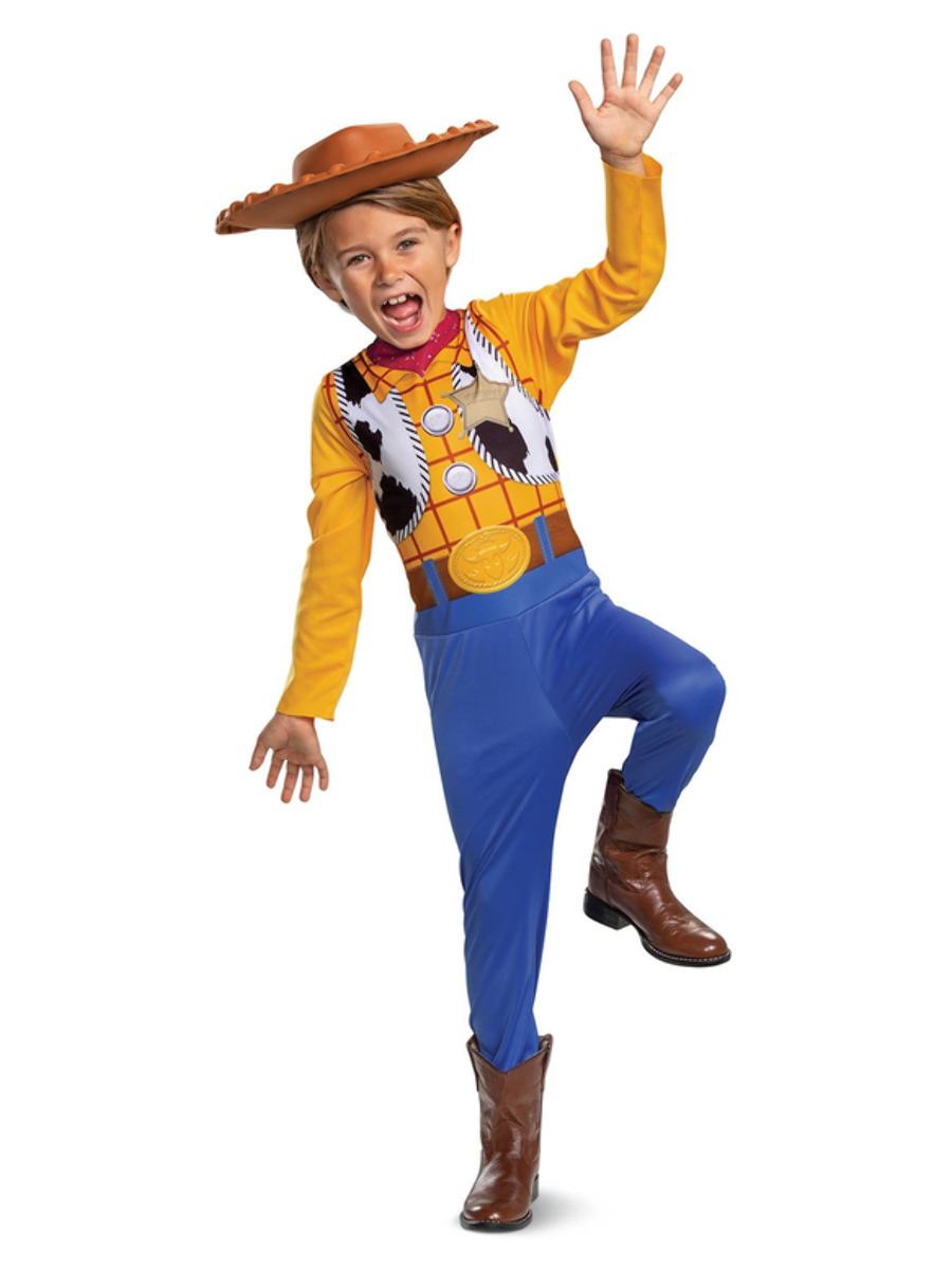 Sárga-Kék-Barna Disney Pixar Toy Story Woody Klasszikus Jelmez Kisfiúknak - T2