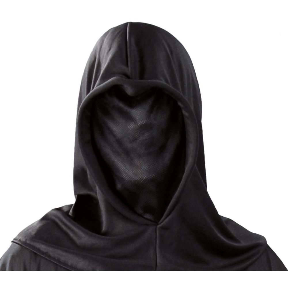 Sötét Kapucnis Maszk Szellem Jelmezhez Felnőtteknek Halloweenre