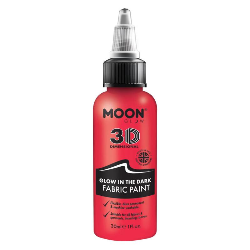 Sötétben Világító Piros Szövetfesték - 30 ml