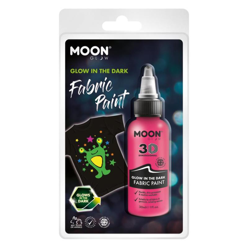 Sötétben Világító Rózsaszín Szövetfesték Csomagolásban - 30 ml