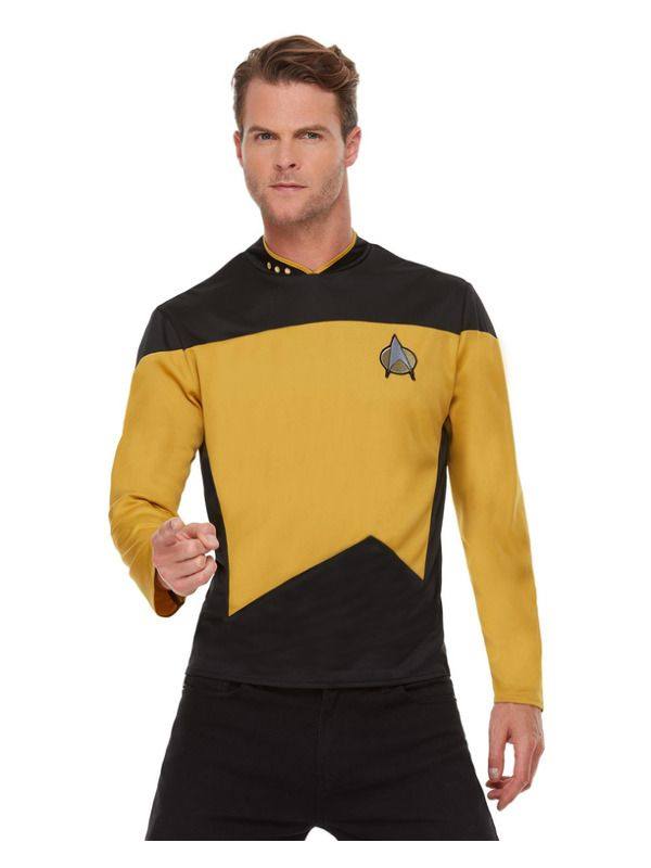 Star Trek: Az Új Nemzedék Egyenruha Jelmez Felsőrésszel Férfiaknak - L
