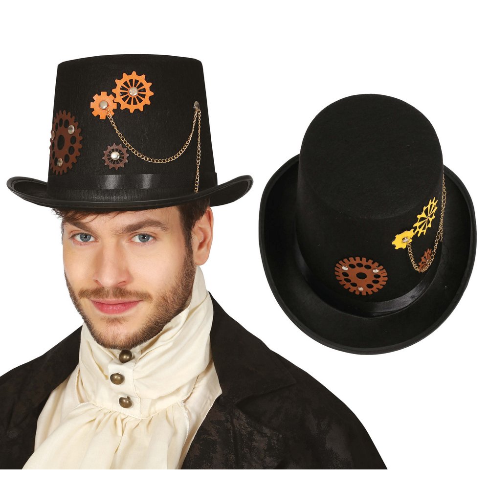 Steampunk Filc Cilinder Kalap Unisex Felnőtteknek