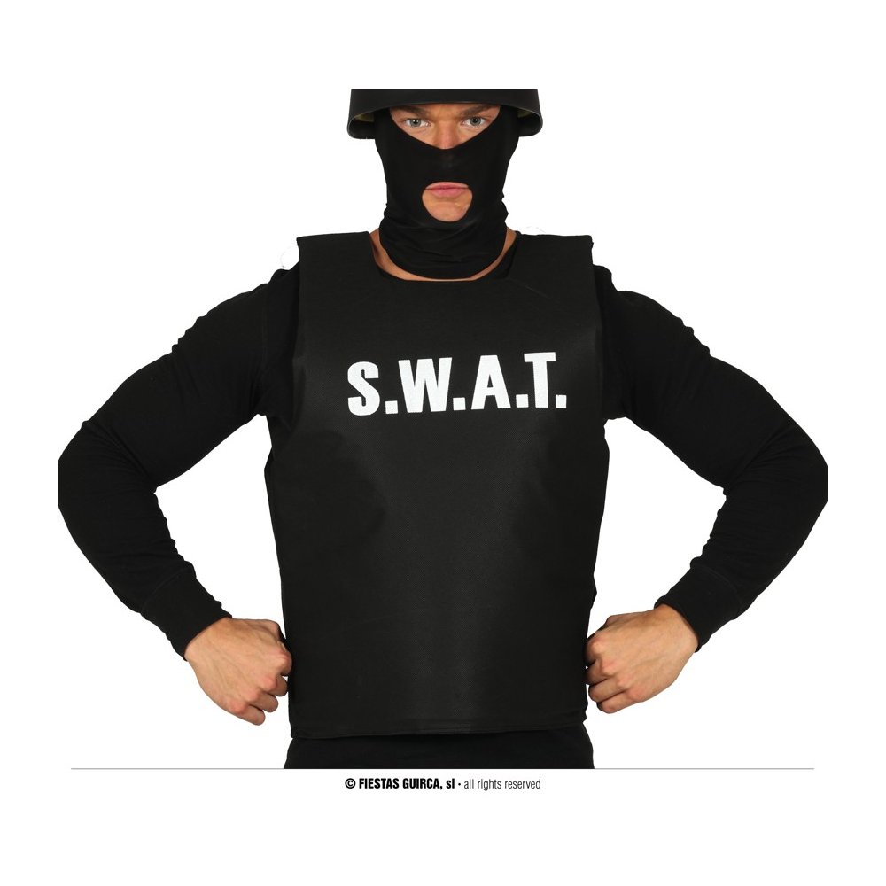 SWAT Mellény Férfi Jelmez Kiegészítő Farsangra