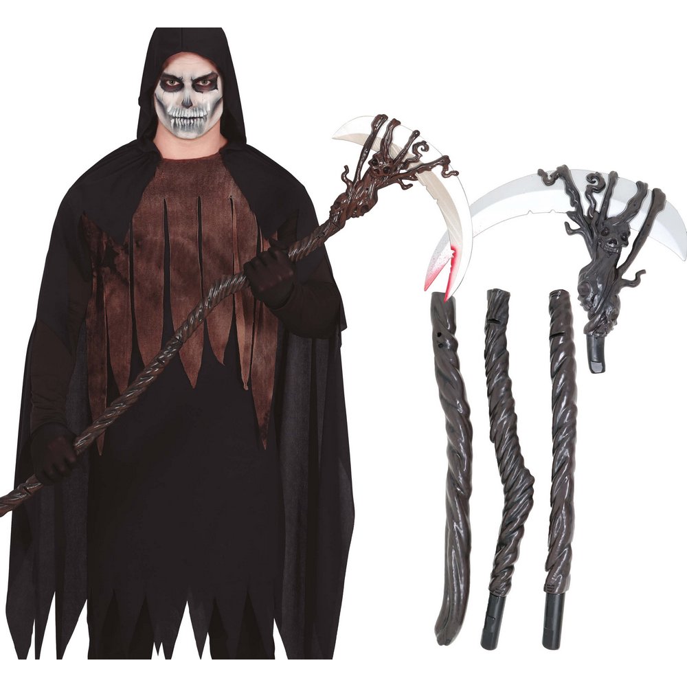Szétszedhető Halál Kasza Kiegészítő Halloweenre, 150 cm