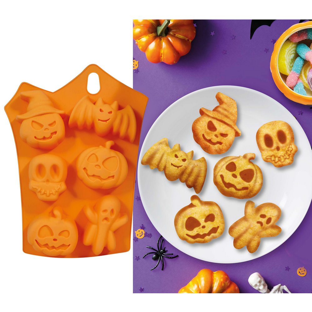 Szilikon Sütőforma 6 Halloween Süteményhez