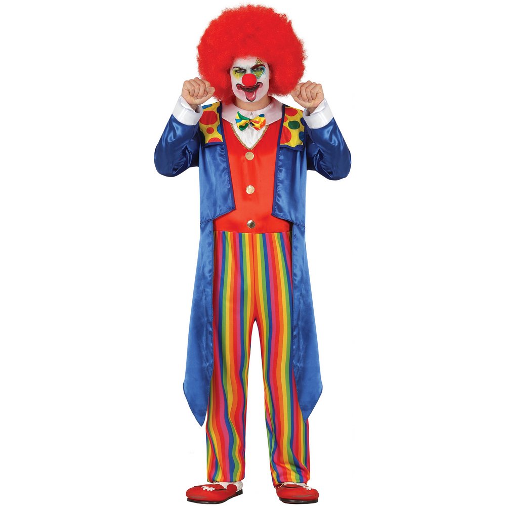 Színes Bohóc Férfi Jelmez Szett Farsangra