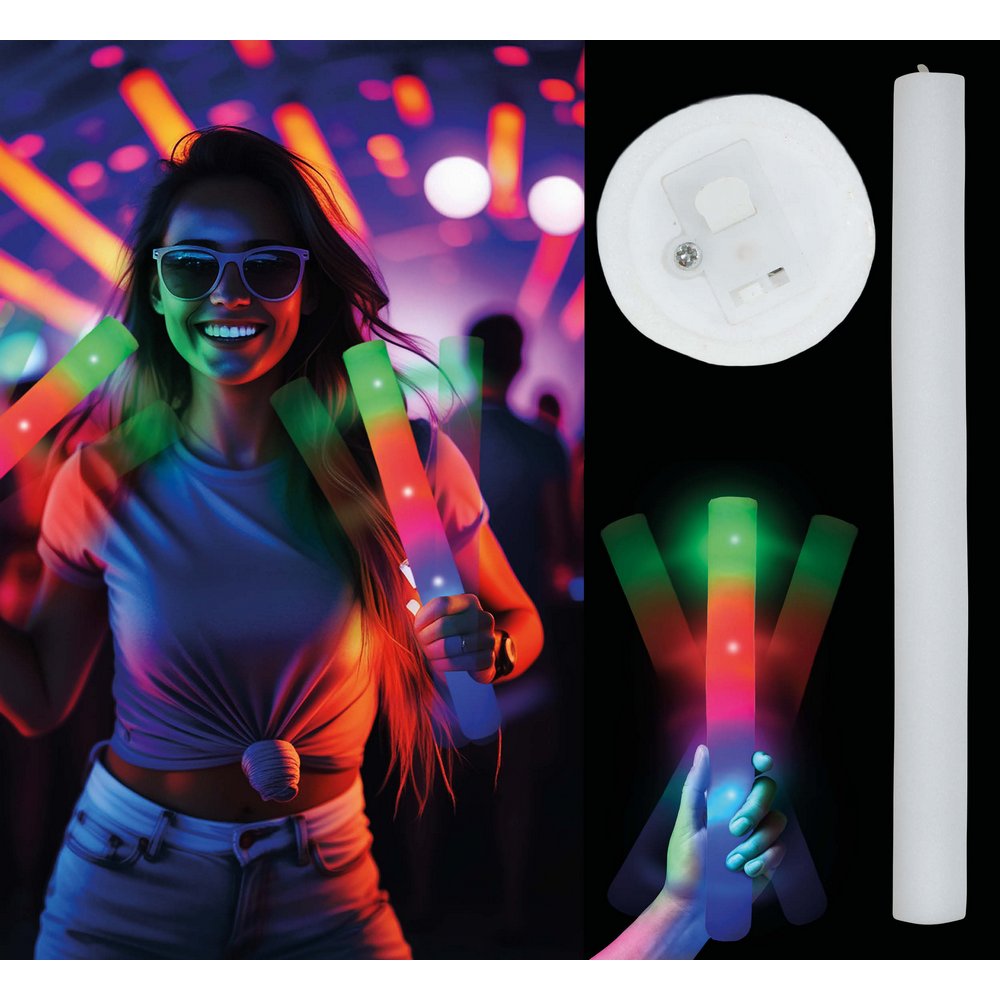 Színes LED Fényrúd Partikra, 48 cm