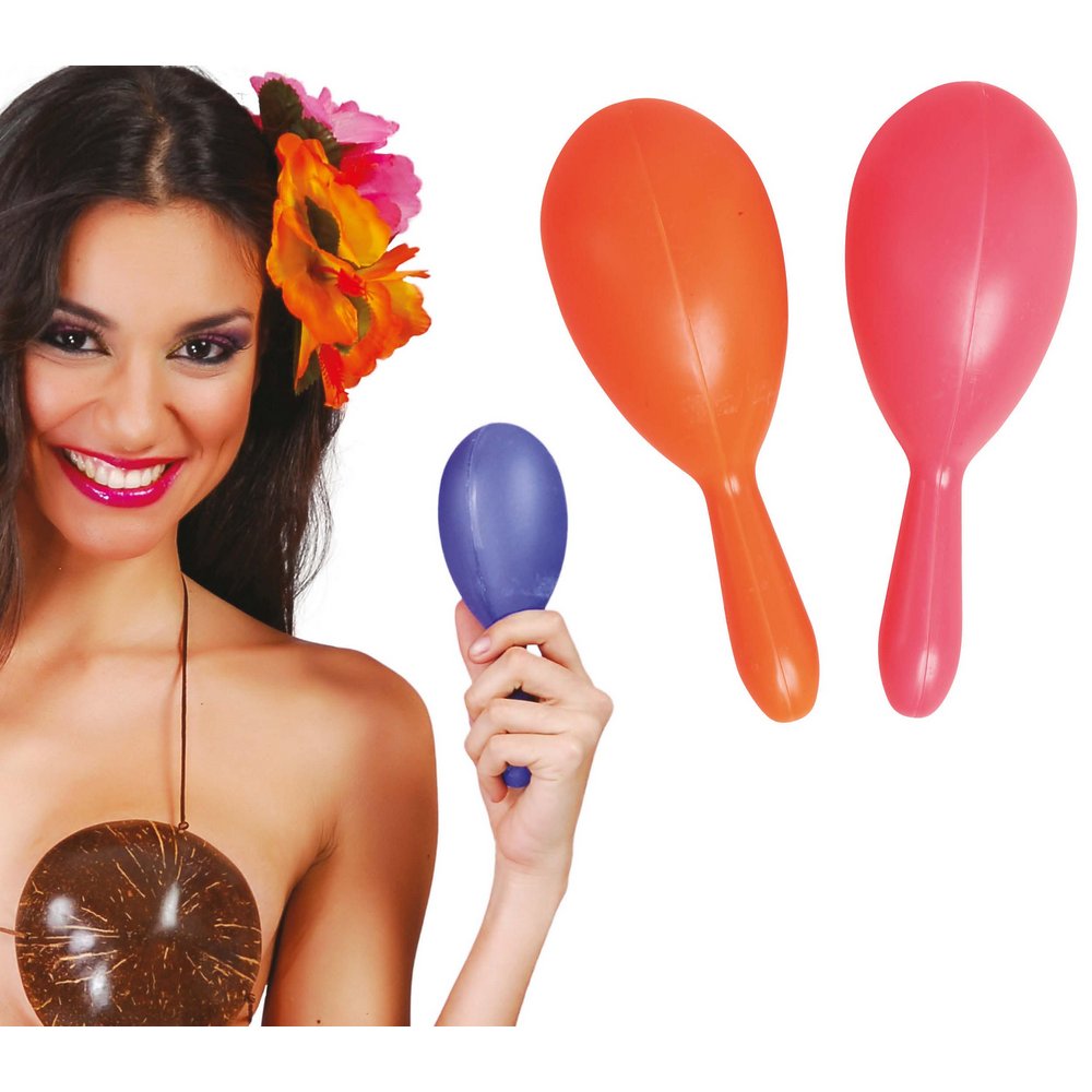 Színes Maraca Pár Hawaiira, 18 cm