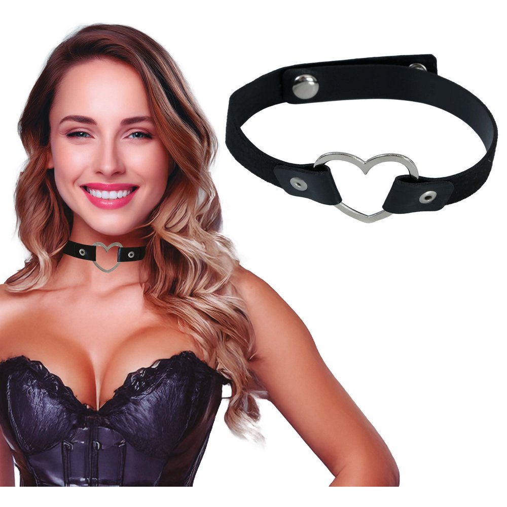 Szív alakú Sado Choker Nyakörv Nőknek Legénybúcsúra