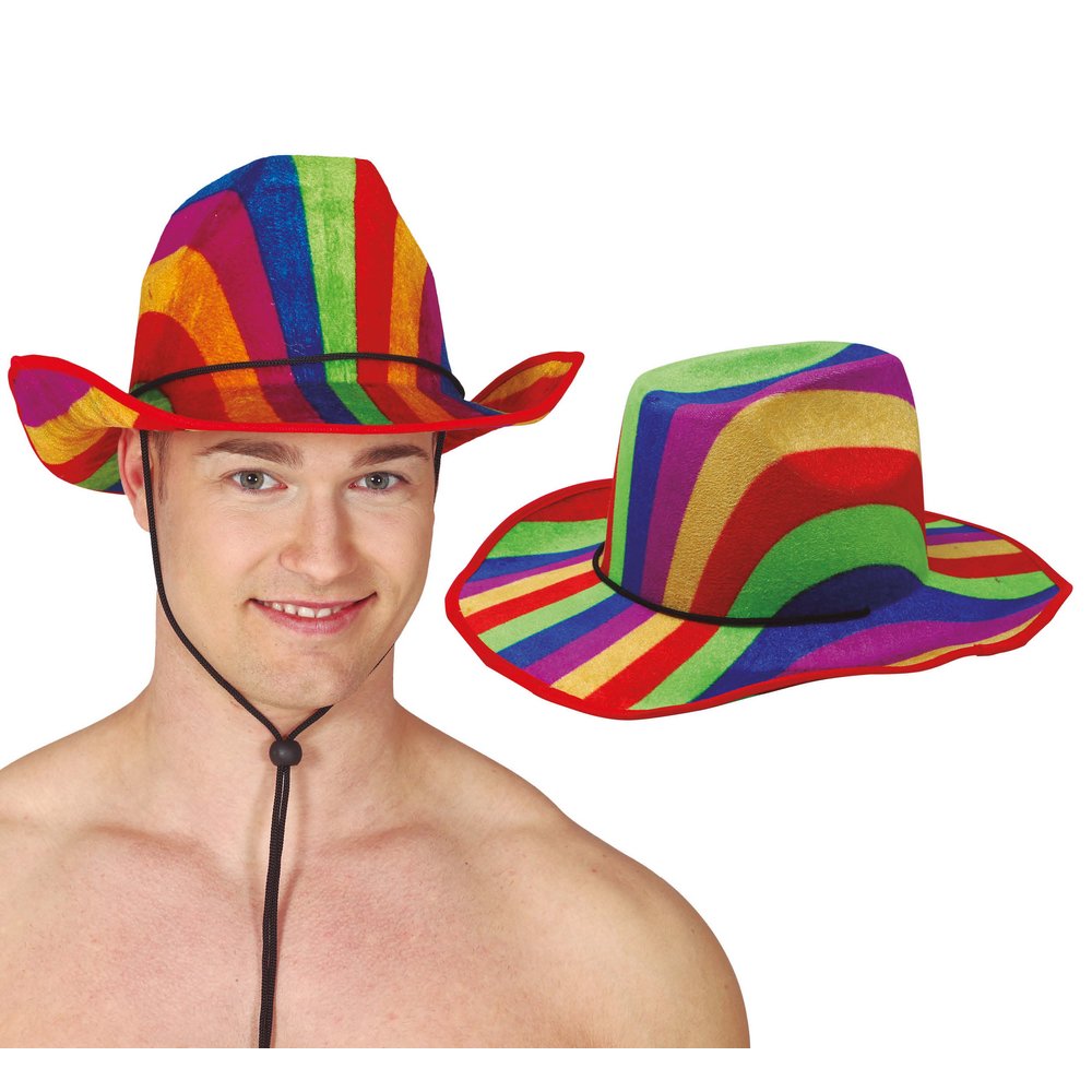 Szivárványos Cowboy Kalap Unisex