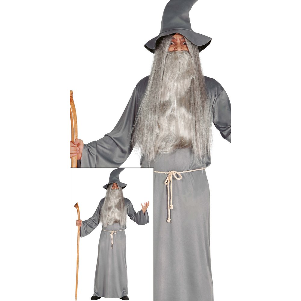 Szürke Varázsló Jelmez Fiúknak Halloweenre