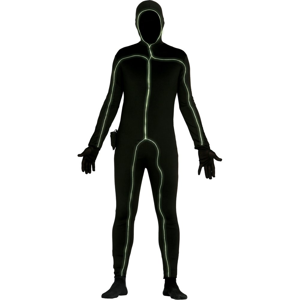 Unisex Black Light Teljes Testruha Legénybúcsúra