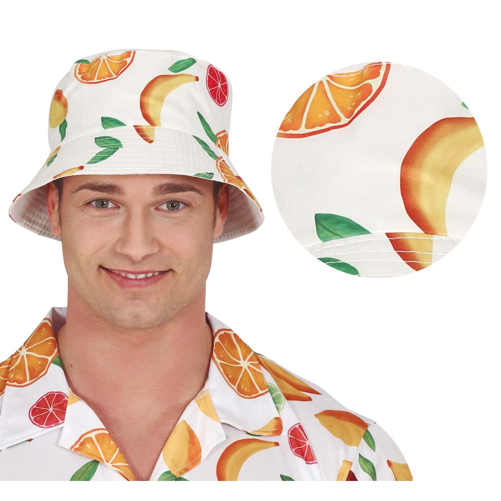 Unisex Hawaii Gyümölcsös Bucket Kalap