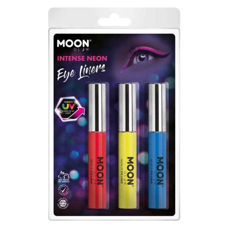 UV Neon Szemhéjtus - Piros, Sárga, Kék - 3 db-os, 10 ml