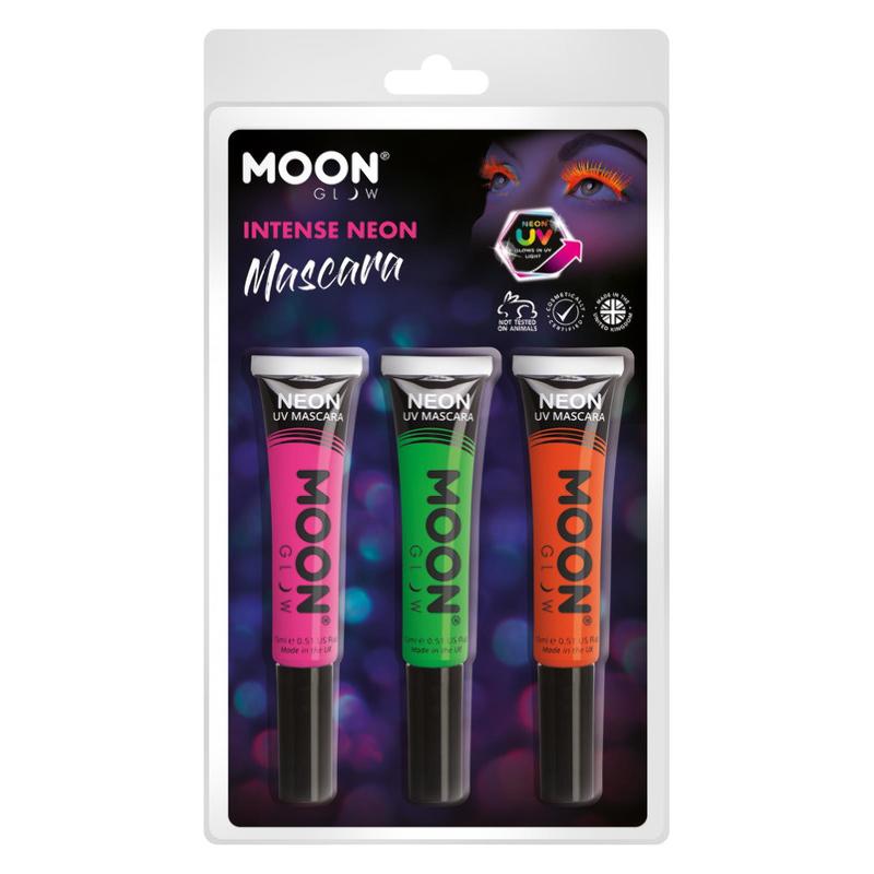 UV Neon Szempillafesték - Rózsaszín, Zöld, Narancs - 3 db-os, 15 ml