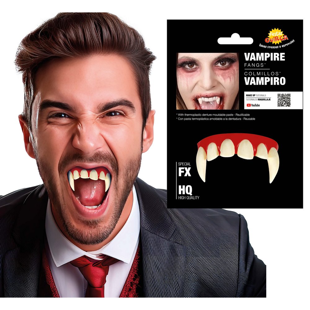 Vámpír Fogsor Termoplasztikus Pasztával Halloweenre