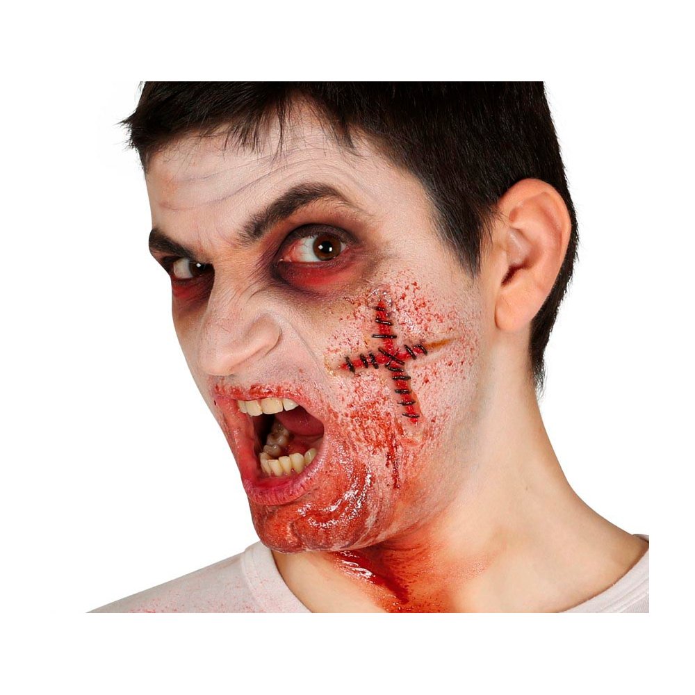 Varrt Kereszt Seb Latex Folyékony Ragasztóval Halloweenre