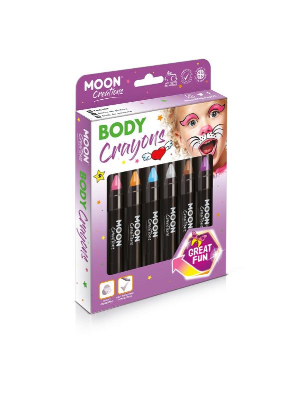 Vegyes Arc- és Testkréta Make-Up Fix - 3,2 g, 6 db