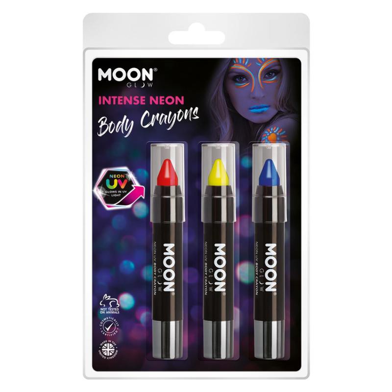 Vegyes Neon Testkréta - Piros, Sárga és Lila - 3 db-os, 3,5 g