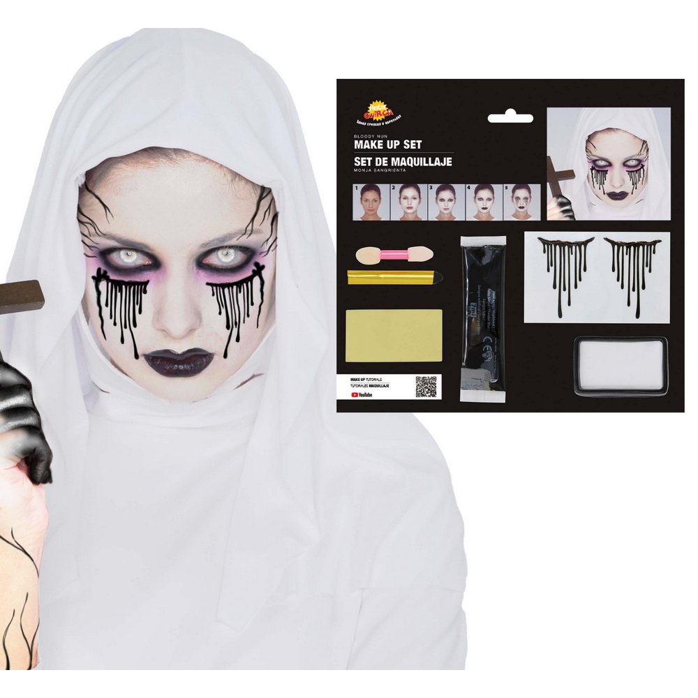 Véres Apáca Smink Szett Halloweenre
