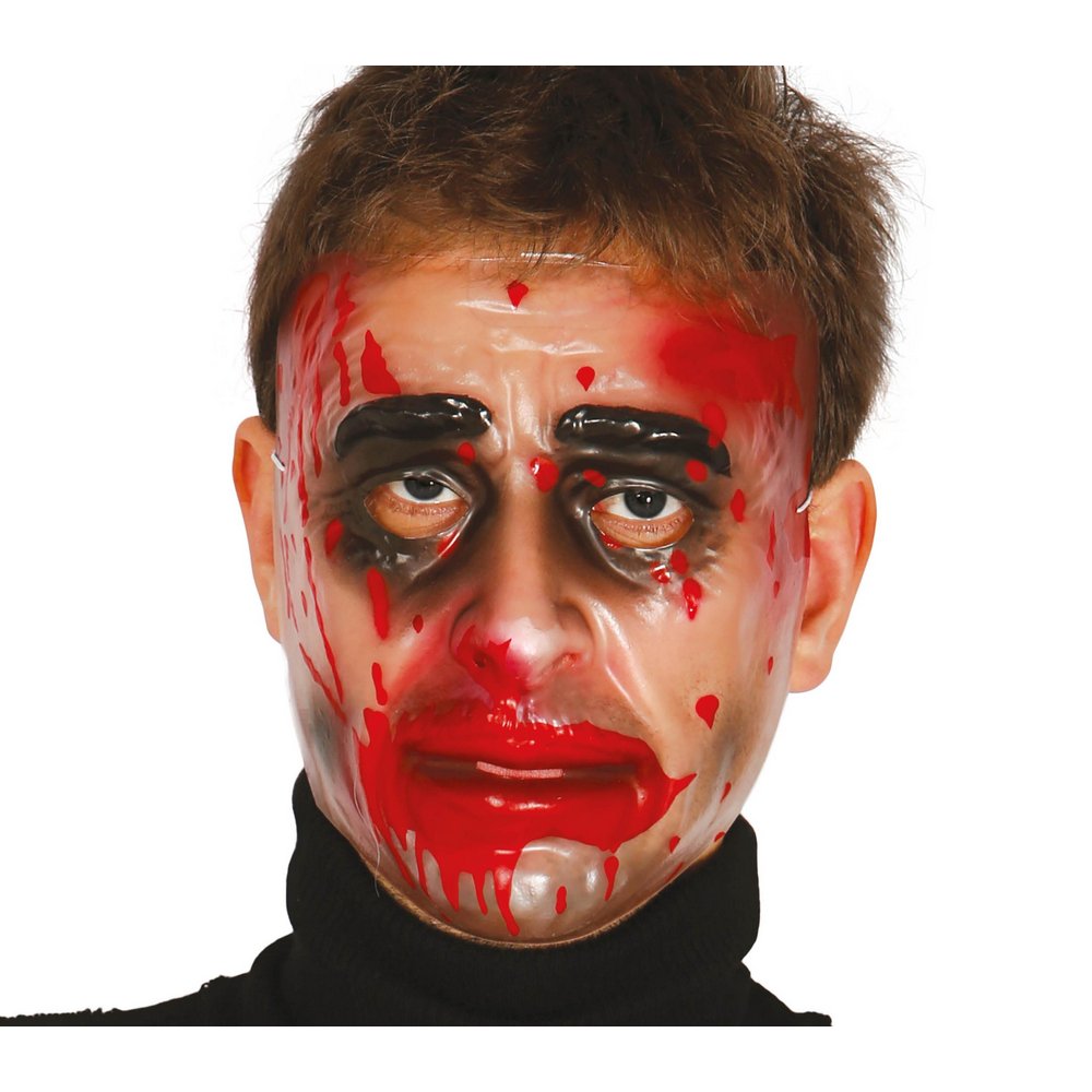 Véres Átlátszó Maszk Halloweenre Felnőtteknek