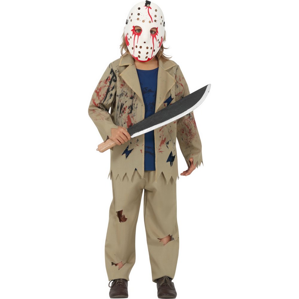 Véres Hoki Maszkos Gyerek Jelmez Halloweenre, 10 - 12 Év