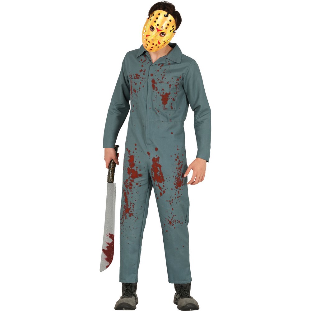 Véres Pszichopata Overall Fiú Jelmez Halloweenre, 14 - 16 Év