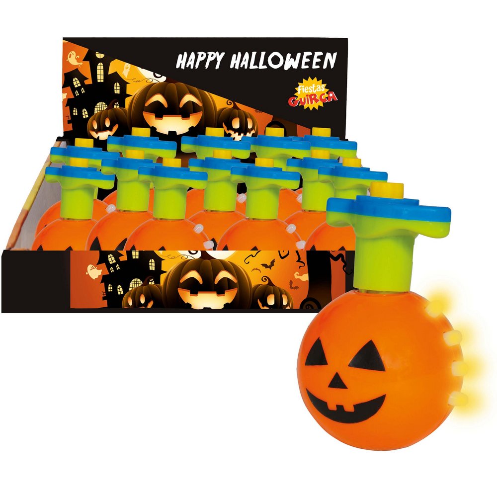 Világító Halloween-i Tök Pörgettyű Szett, 12 db