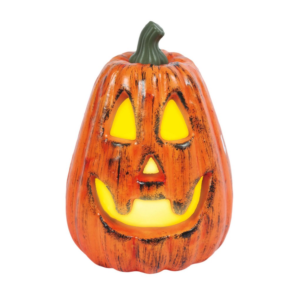 Világító Halloween Tök Dekoráció, 20 cm