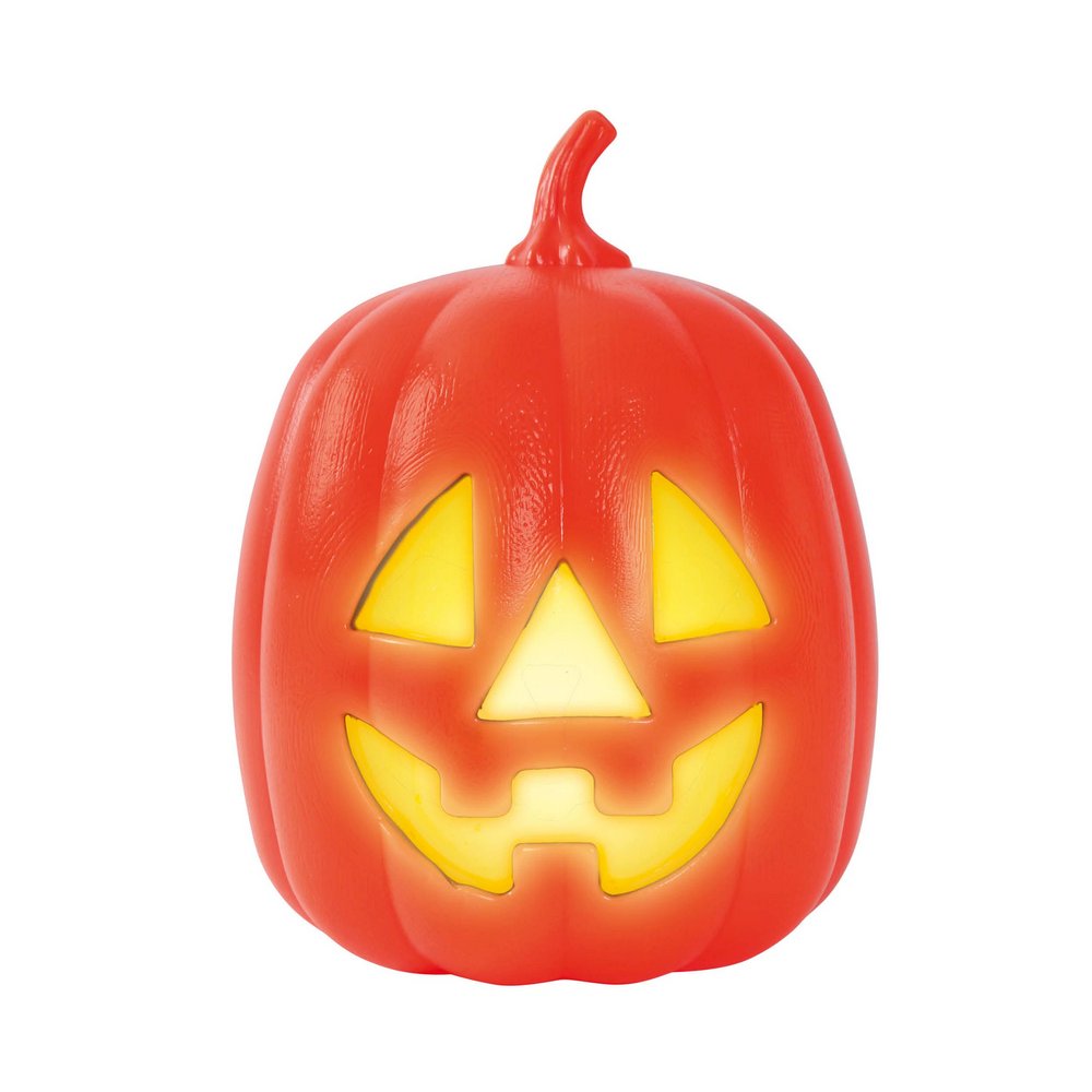 Világító Halloween Tök Dekoráció, 27 cm