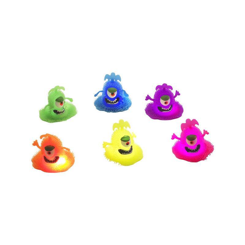 Világító Rücskös Alien Vegyes Színekben- 12 db-os, 13 cm