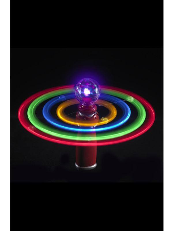 Világító Szélforgó Földgömbbel és Forgó Ellipszispályával