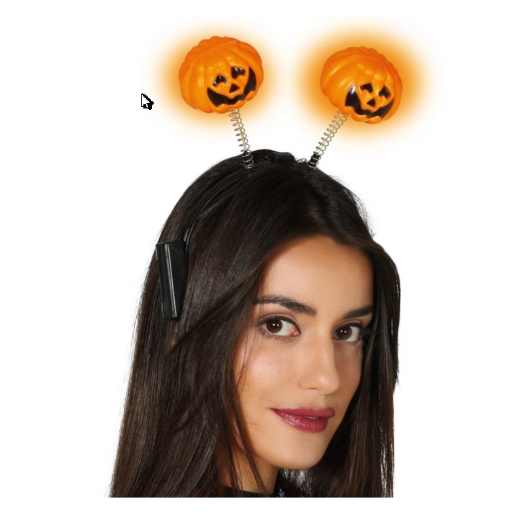 Világító Tökfej Hajpánt Halloweenre