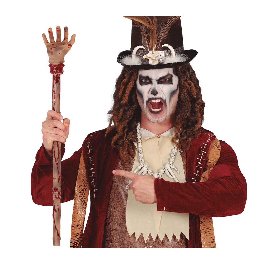 Voodoo Véres Kéz Bot Halloweenre, 70 cm