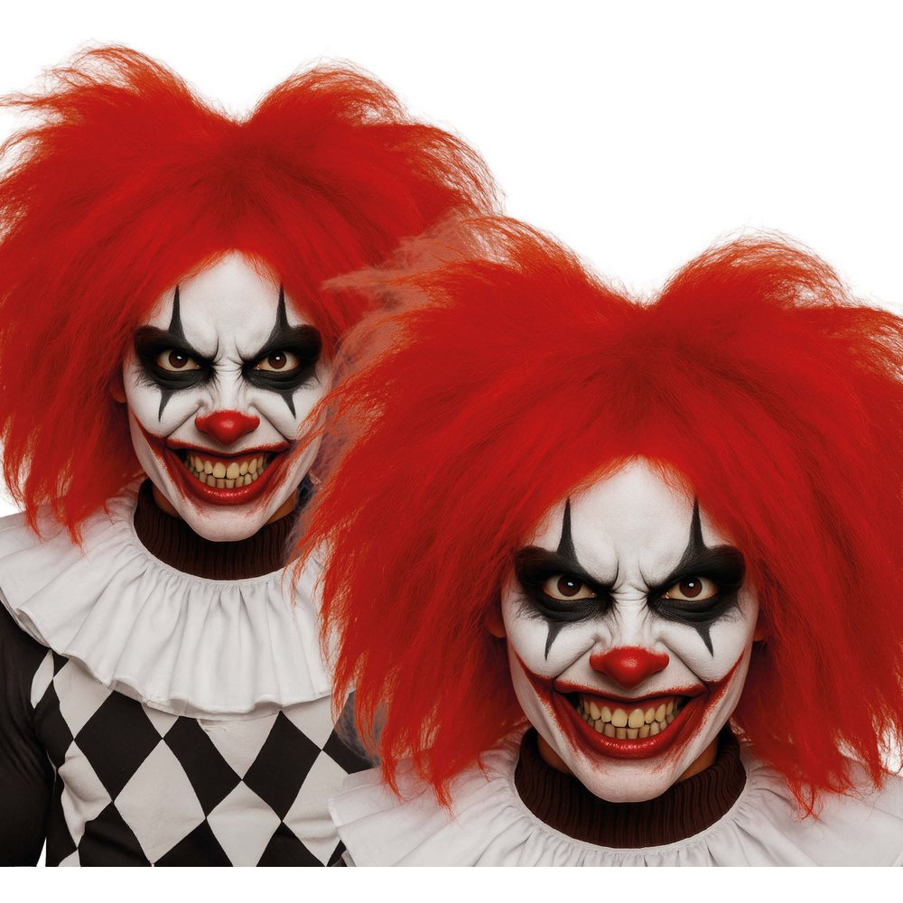 Vörös Bohóc Paróka Felnőtteknek Halloweenre