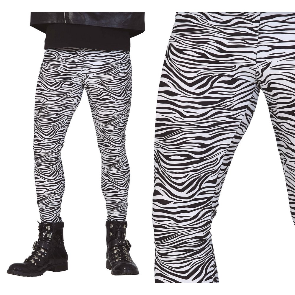 Zebra Mintás Rock Nadrág Férfiaknak