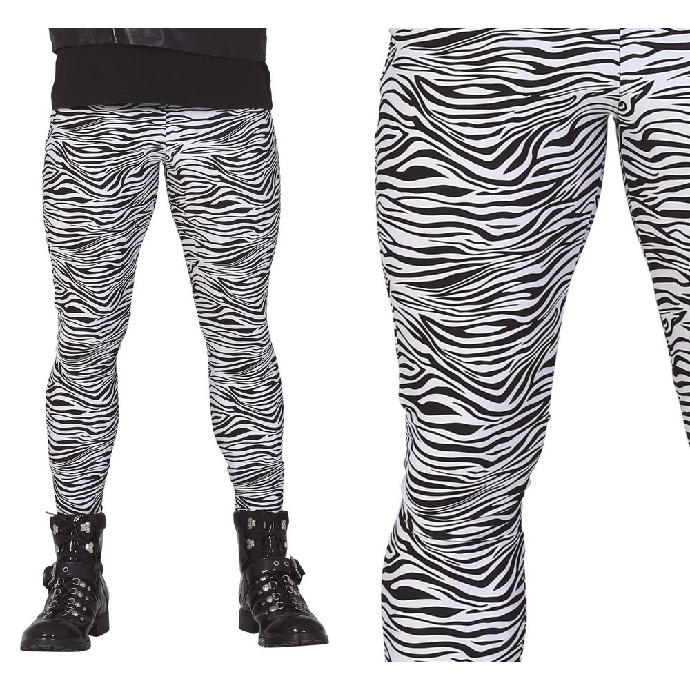 Zebra Mintás Rock Nadrág Férfiaknak