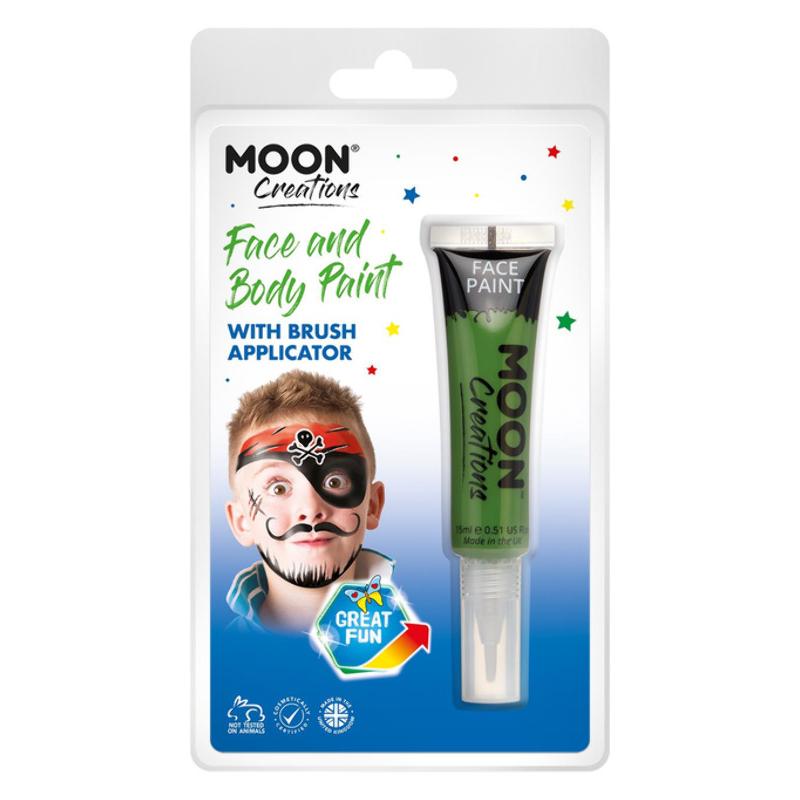 Zöld Arc- és Testfesték Csomagolásban - 15 ml