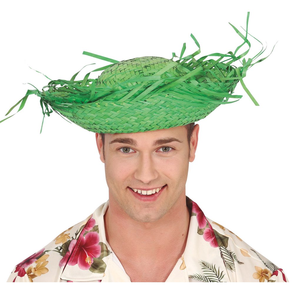 Zöld Szalma Kalap Hawaii Partira
