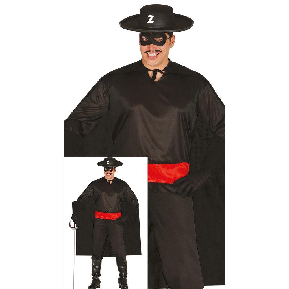 Zorro Férfi Jelmez Szett Farsangra