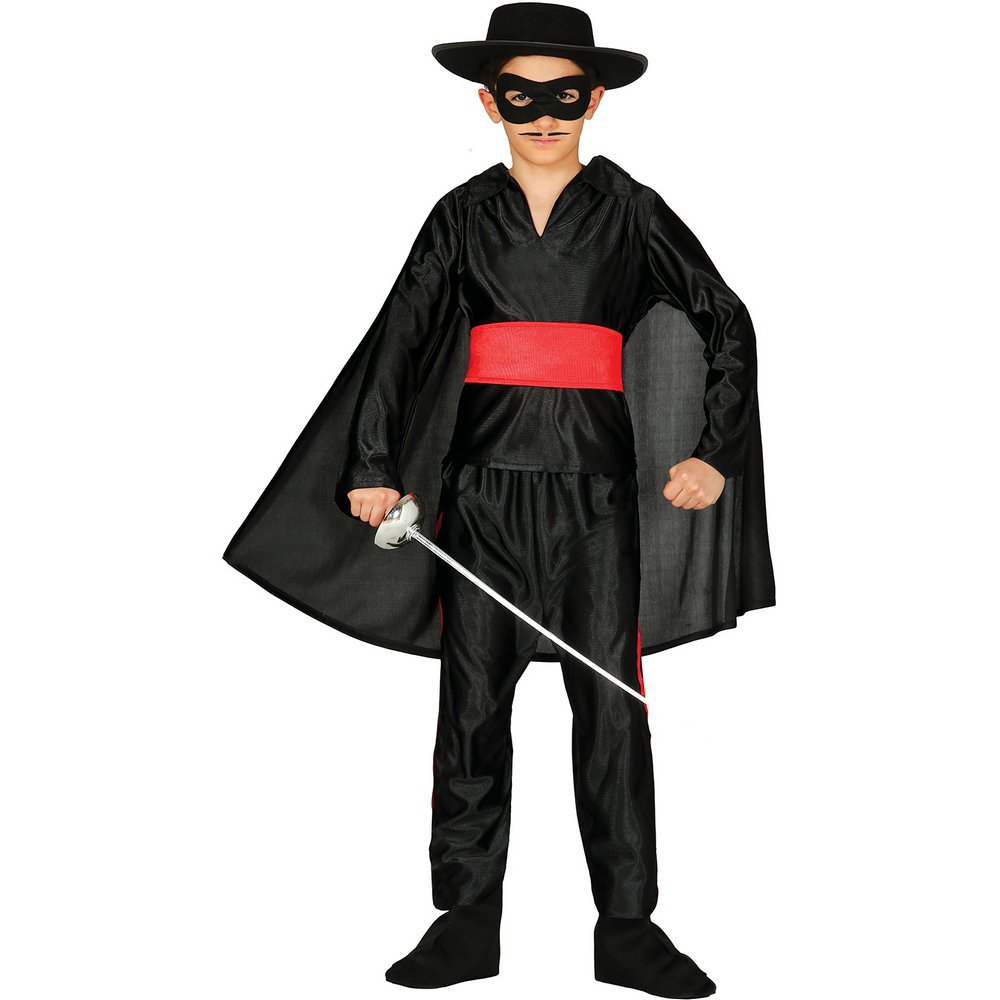 Zorro Stílusú Maszkos Bandita Fiú Jelmez Farsangra