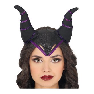 Maleficent Stílusú Szarvas Fejpánt Nőknek Halloweenre