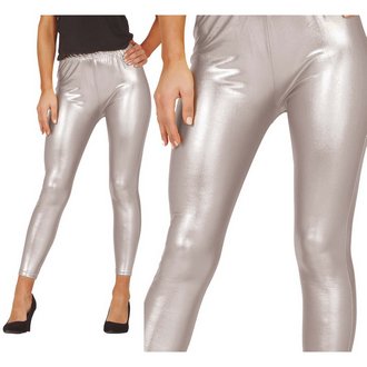 Metálkék Női Leggings a 80-as Évek Partijára