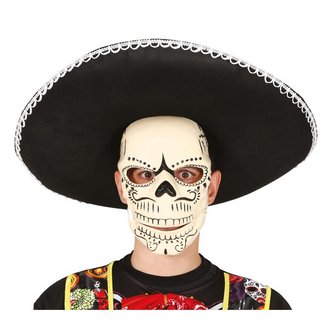 Mexikói Csontváz Maszk Felnőtteknek Halottak Napjára és Halloweenre