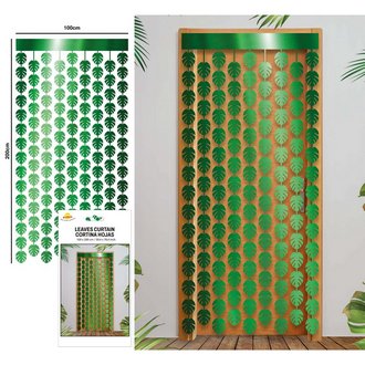 Monstera Leveles Függöny Parti Dekorációhoz, 100x200 cm