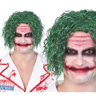 Mr. Smile Zöld Paróka Férfiaknak Halloweenre