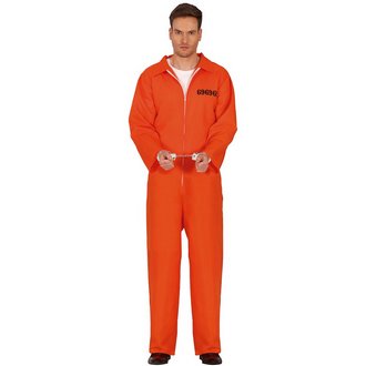 Narancssárga Rab Férfi Jelmez Overál Halloweenre